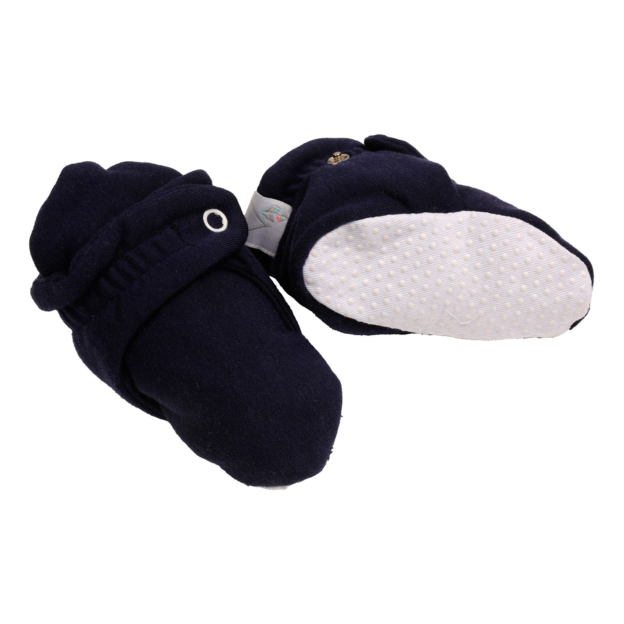 Infant Booties – Elastic Ankle and Snap Closure SMALL (0-12M) / Navy