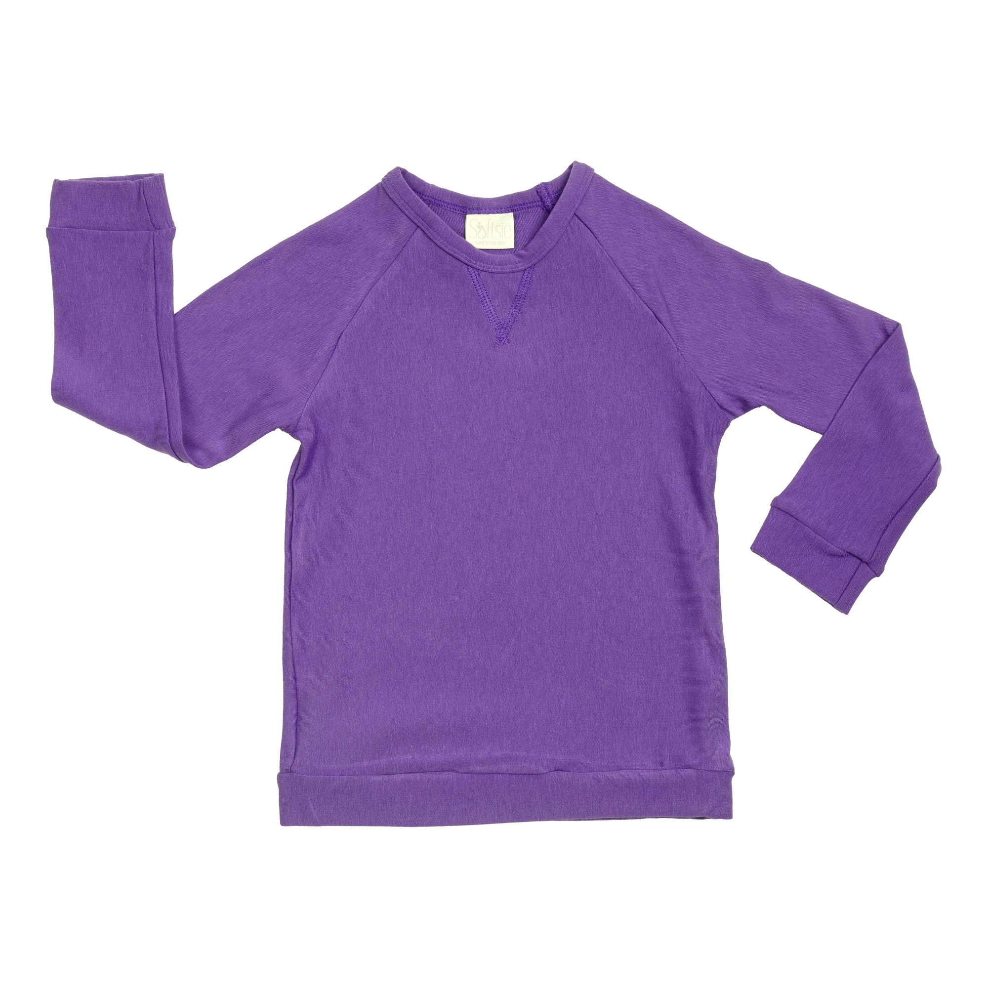 Toddler Long-Sleeve Top 2-5T – Regular Fit Crewneck 2T / Purple