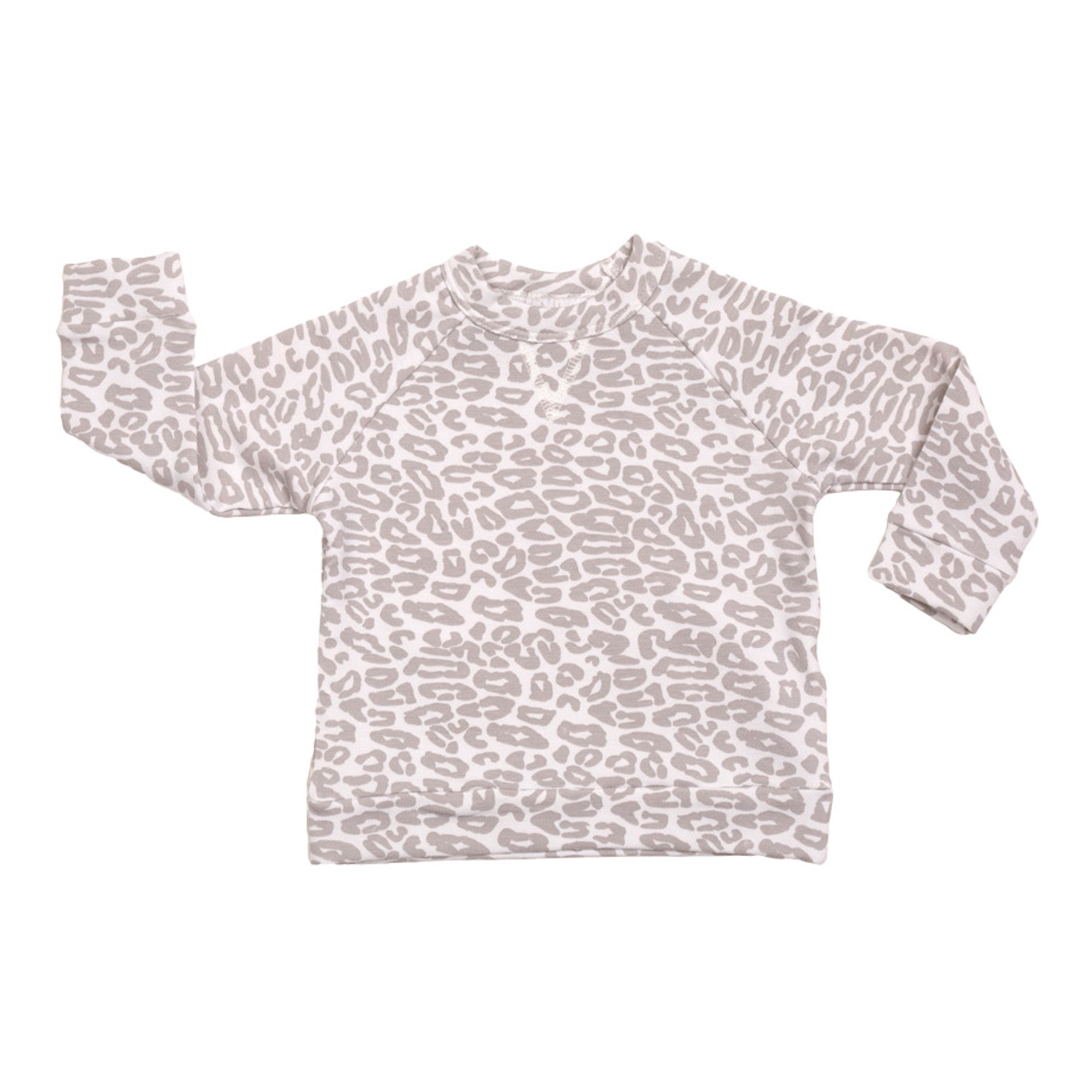 Toddler Long-Sleeve Top 2-5T – Regular Fit Crewneck 2T / Leopard