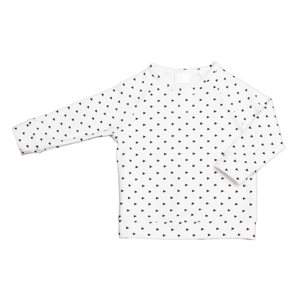 Toddler Long-Sleeve Top 2-5T – Relaxed Fit V-Stitched Crew | Softsie